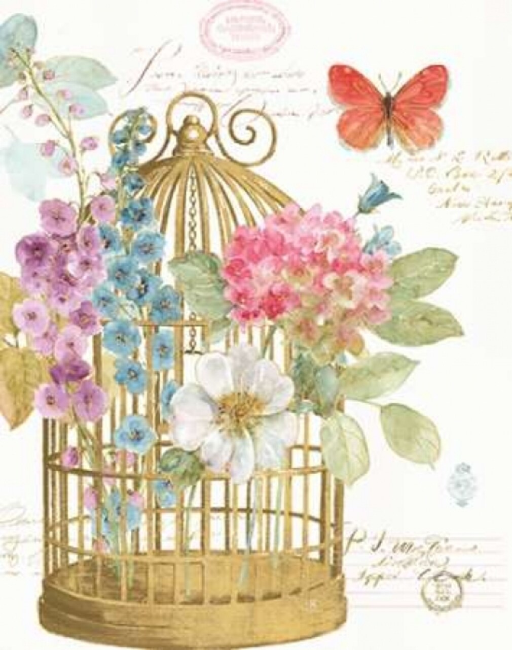 Rainbow Seeds Romantic Birdcage II Poster Print by Audit Lisa - Item # VARPDX23432